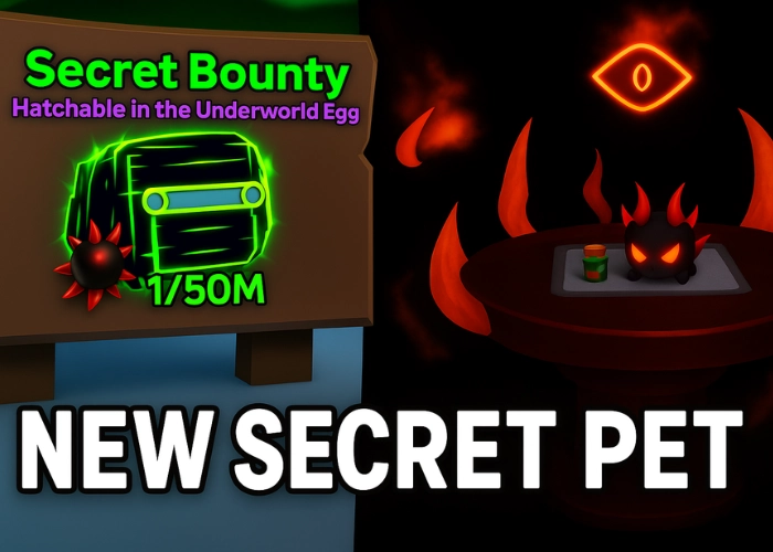 Bubble Gum Simulator INFINITY Secret Bounty Board